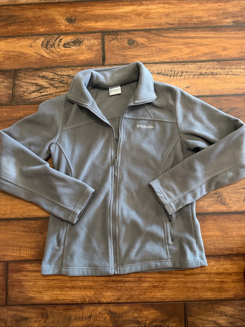 Columbia Gray Full-Zip Fleece Jacket